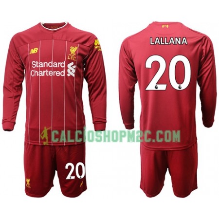 Liverpool Lallana 20 Bambino Maglia Prima 2019/2020 Manica Lunga (+ Pantaloncini)